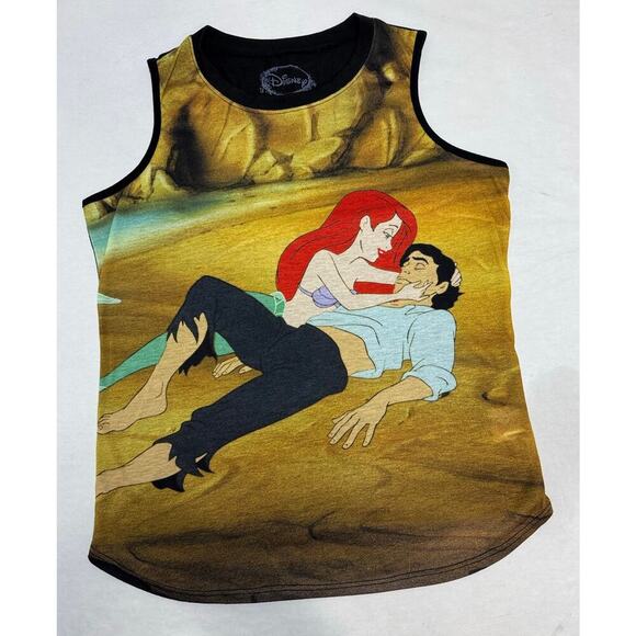 Little Mermaid Tank Top Strapless Ariel Prince Tee Disney Size Small - Picture 1 of 7